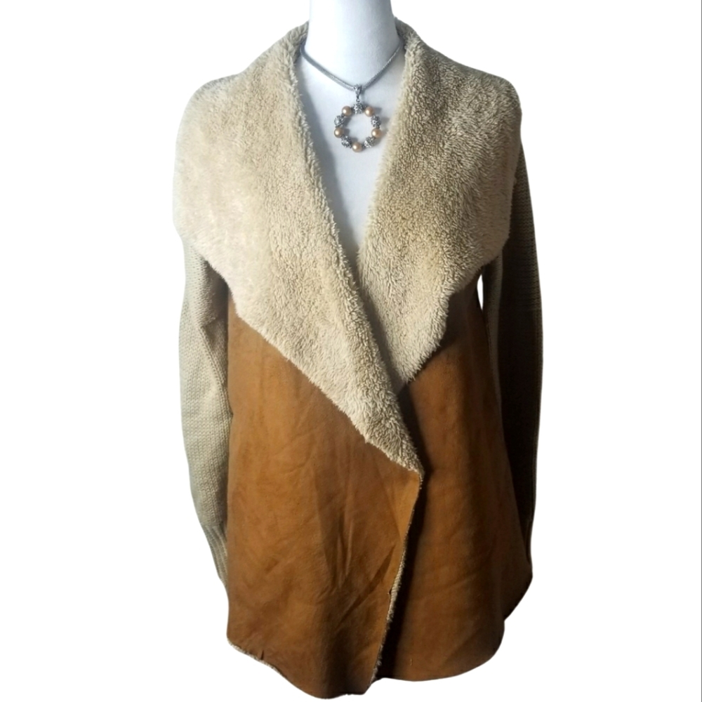 Double Zero Soft & Cozy Open Front Sweater Coat